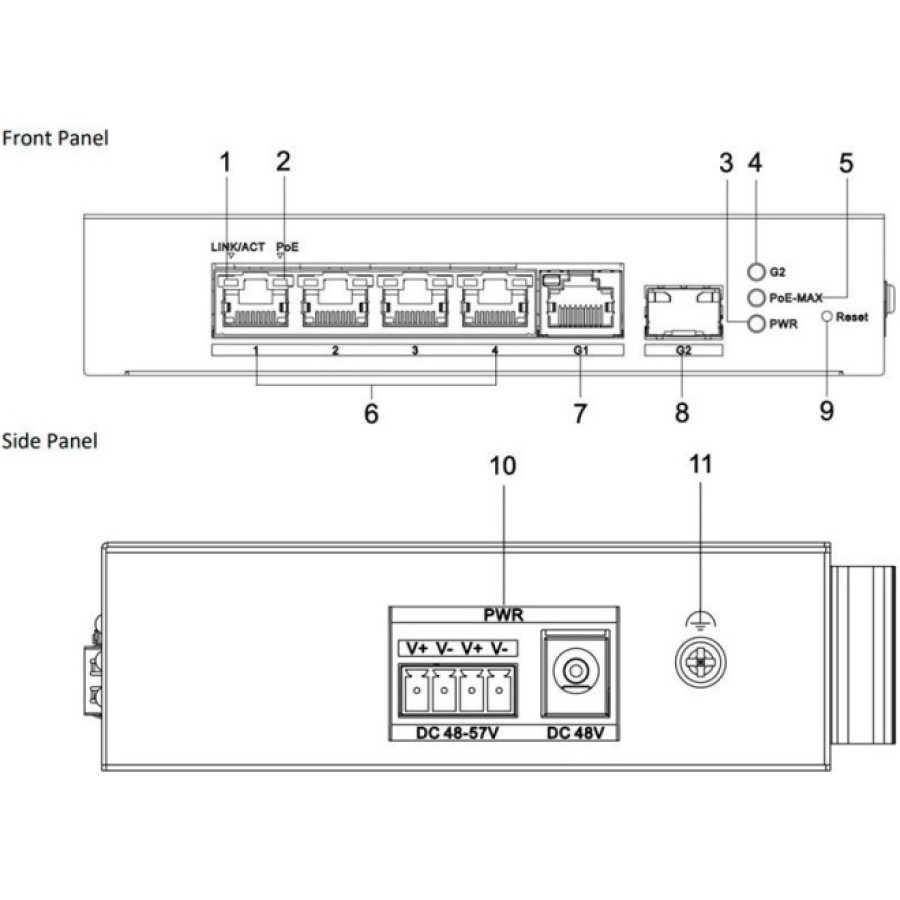 Комутатор Hikvision DS-3T1306P-SI/HS