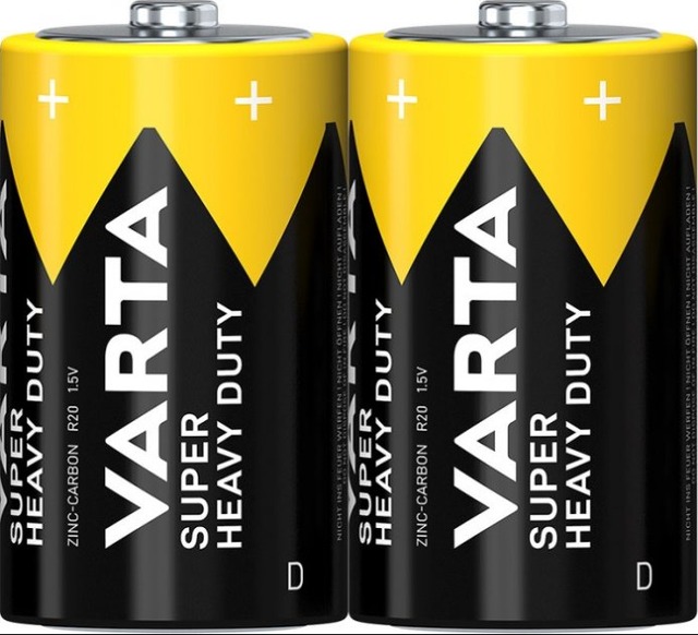 Батарейка Varta Super Heavy Duty D/LR20 BL 2шт