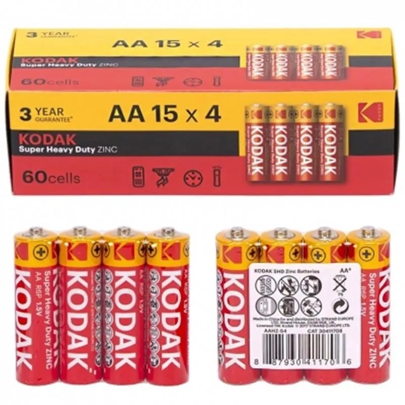 Батарейка Kodak Super Heavy Duty AA/R06 60шт/уп