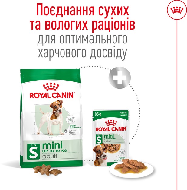 Сухий корм для собак дрібних порід вагою до 10 кг від 10 місяців Royal Canin Mini Adult 800 г (30010800)