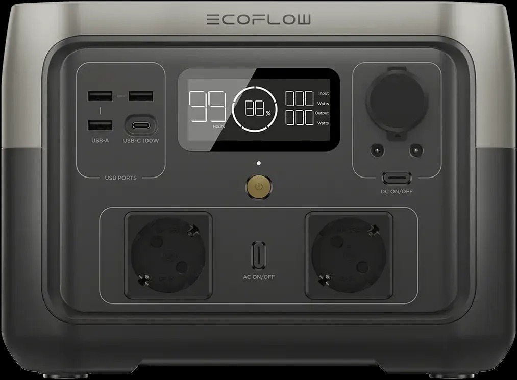 Зарядна станція EcoFlow River 2 Max, 512Wh, 500W, LiFePO4_EU