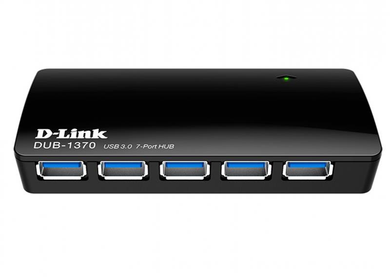 Концентратор USB3.0 D-Link Black (DUB-1370) 7хUSB3.0
