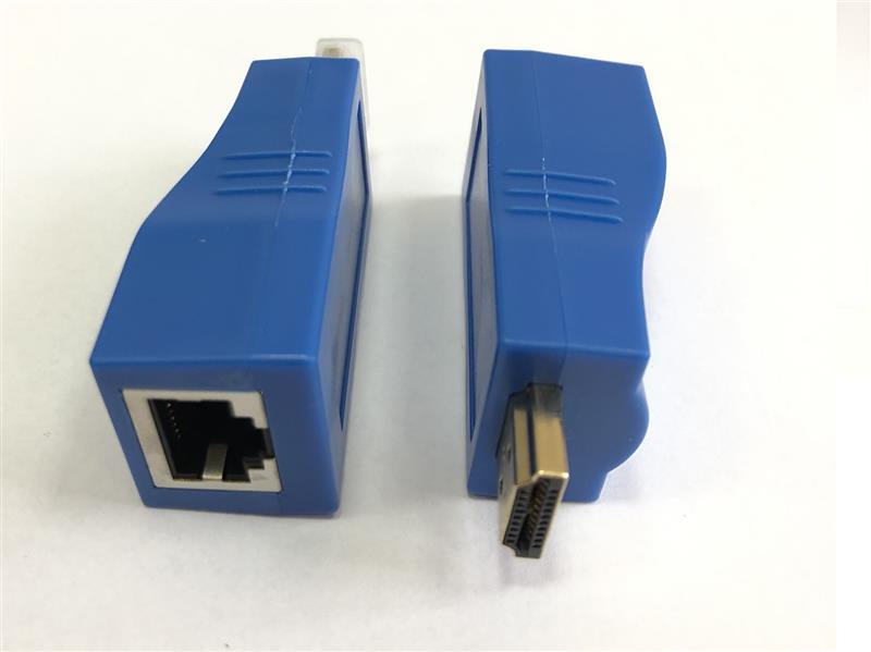 Подовжувач Atcom HDMI - RJ-45 (M/F), до 30 м, Blue (14369)