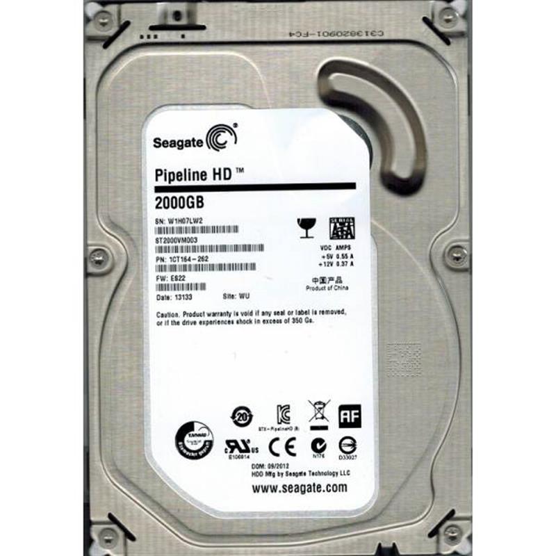 Накопичувач HDD SATA 2.0TB Seagate Pipeline HD 5900rpm 64MB (ST2000VM003)