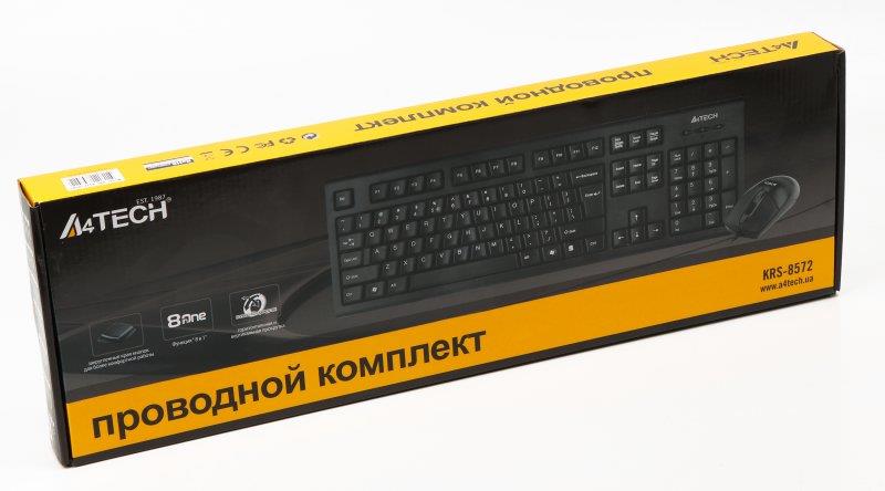 Комплект (клавіатура, мишка) A4Tech KRS-8572 Black