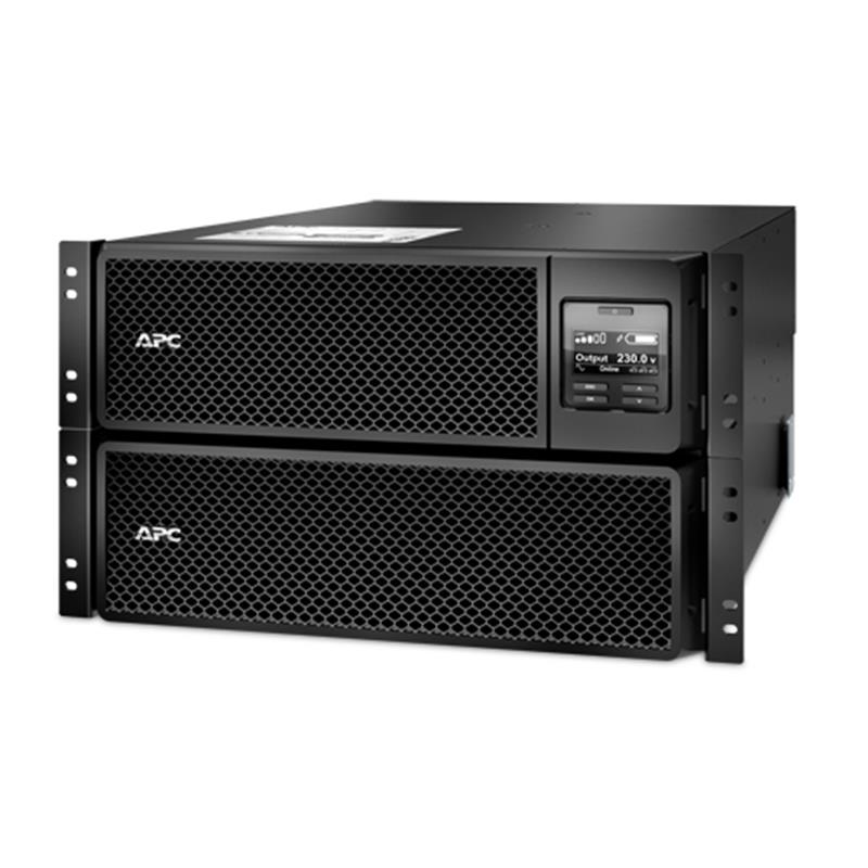 Джерело безперебійного живлення APC Smart-UPS SRT 10000VA, Online, 6хIEC 320 C13, 4хIEC 320 C19, RJ-45, USB, LCD, металл (SRT10KRMXLI)