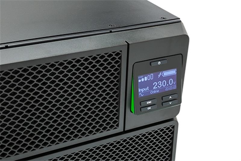 Джерело безперебійного живлення APC Smart-UPS SRT 10000VA, Online, 6хIEC 320 C13, 4хIEC 320 C19, RJ-45, USB, LCD, металл (SRT10KRMXLI)