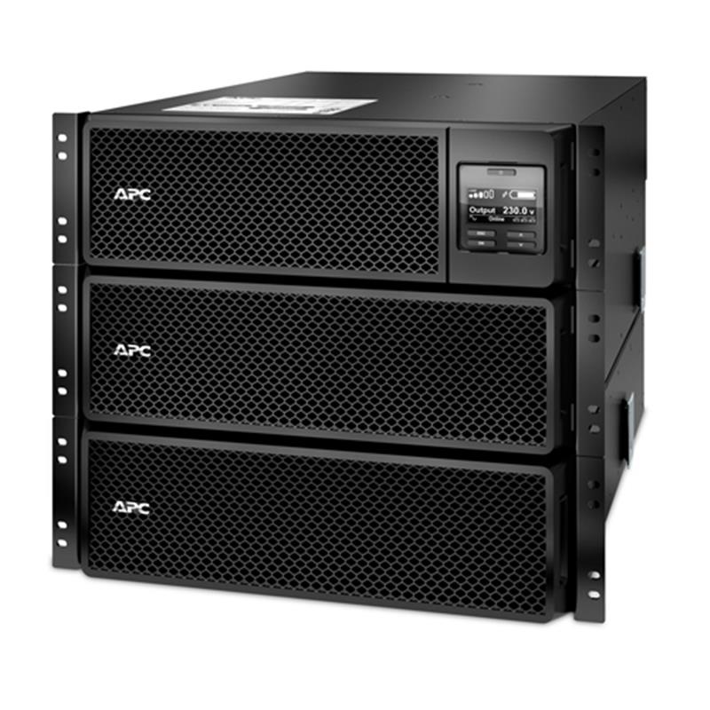 Джерело безперебійного живлення APC Smart-UPS SRT 10000VA, Online, 6хIEC 320 C13, 4хIEC 320 C19, RJ-45, USB, LCD, металл (SRT10KRMXLI)