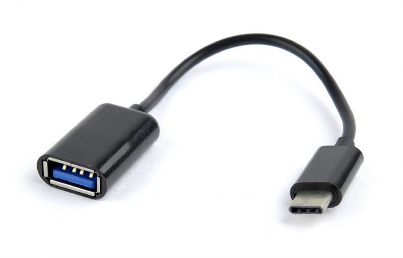 Кабель Cablexpert USB - USB Type-C V 2.0 (F/M), 0.2 м, чорний (AB-OTG-CMAF2-01)