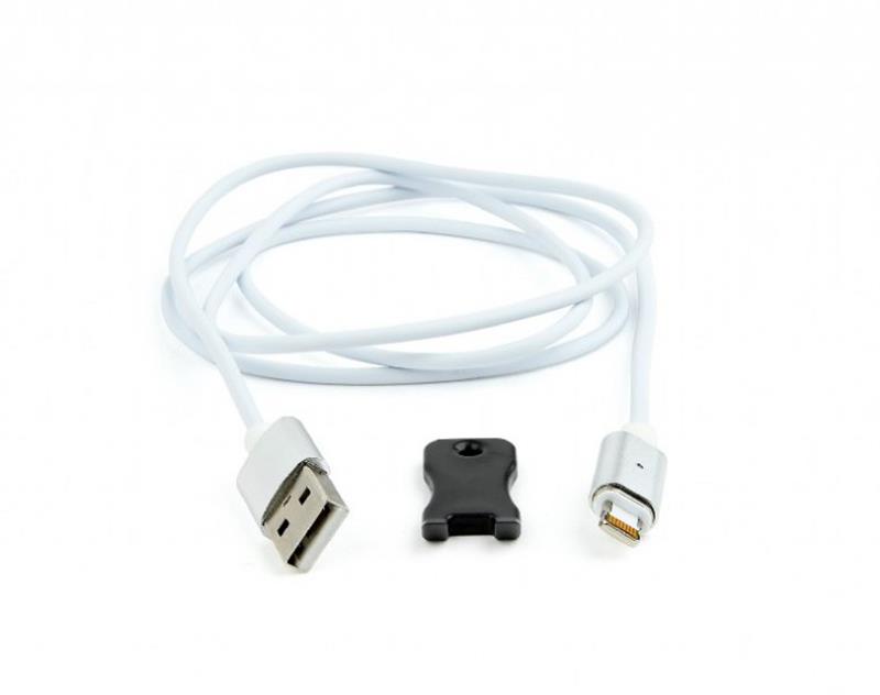 Кабель Cablexpert CC-USB2-AMLMM-1M з магнітним роз'ємом білий