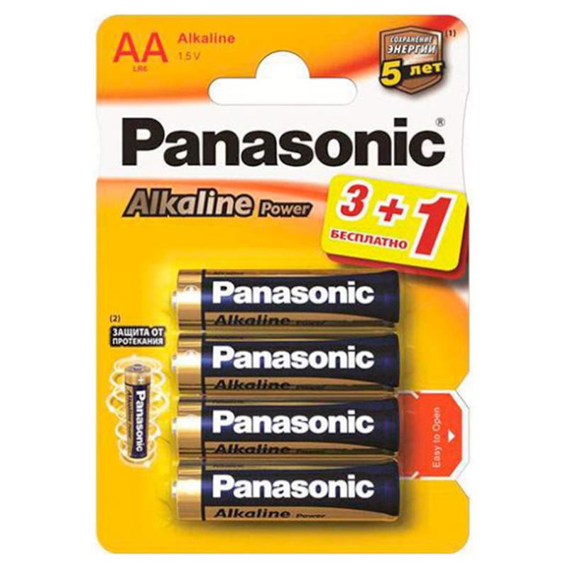 Батарейка Panasonic Alkaline Power AA / LR06 BL 4 шт (LR6APB / 4BP) (1366067)