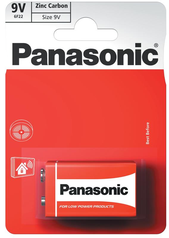 Батарейка Panasonic Red Zinc 6F22 BL 1 шт