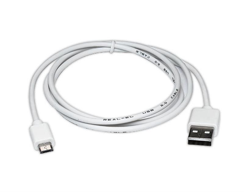 Кабель REAL-EL Pro USB - micro USB V 2.0 (M/M), 0.6 м, білий (EL123500022)