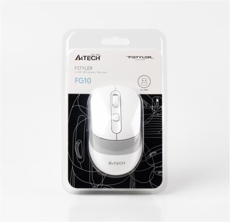 Миша бездротова A4Tech FG10 White USB