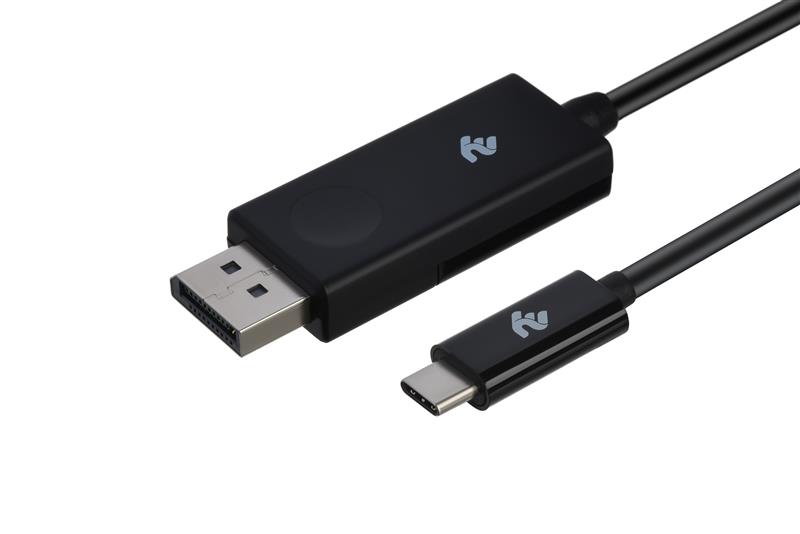 Кабель 2E Displayport - USB Type-C (M/M), 1 м, Black (2E-W1402)