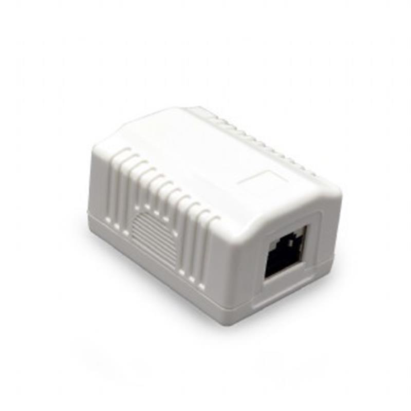 Розетка Cablexpert (NCAC-1F5E-01) 1хRJ-45, Cat5Е, зовнішня, біла