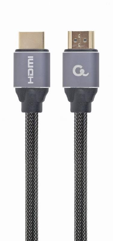 Кабель Cablexpert HDMI - HDMI V 2.0 (M/M), 3 м, чорний/сірий (CCBP-HDMI-3M) коробка