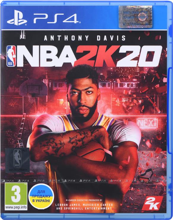 Игра NBA 2K20 для Sony PlayStation 4, English version, Blu-ray (502655