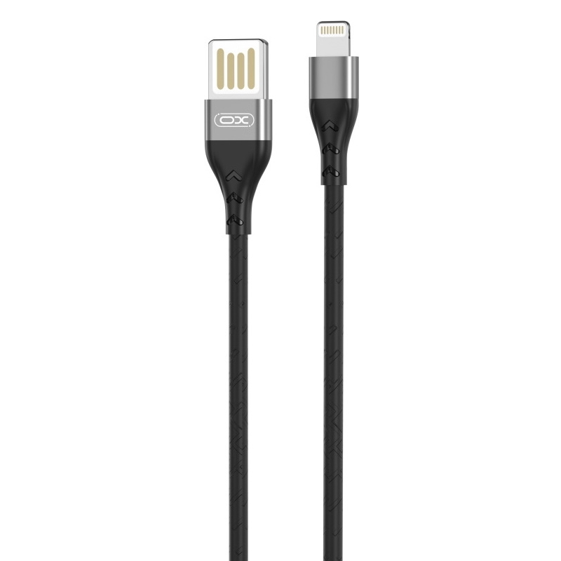 Кабель USB XO NB188 2.4A Lightning Сірий