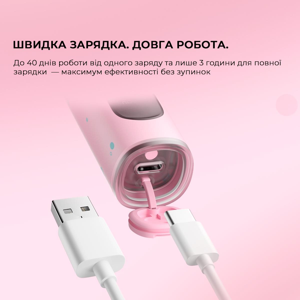Умная зубная электрощетка Oclean X Kids Set Electric Toothbrush Pink (6970810557220) Умная зубная электрощетка Oclean X Kids Set Electric Toothbrush Pink (6970810557220)