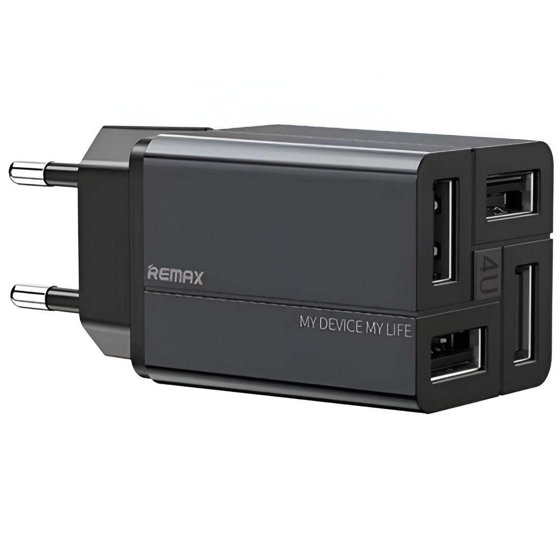 Сетевое зарядное устройство Remax RP-U43 4USB 3.4A Чорний