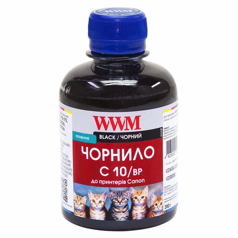 Чорнило WWM для CANON PG510/512/PGI520Bk/PGI425PGBk (Black Pigmented) C10/BP 200г