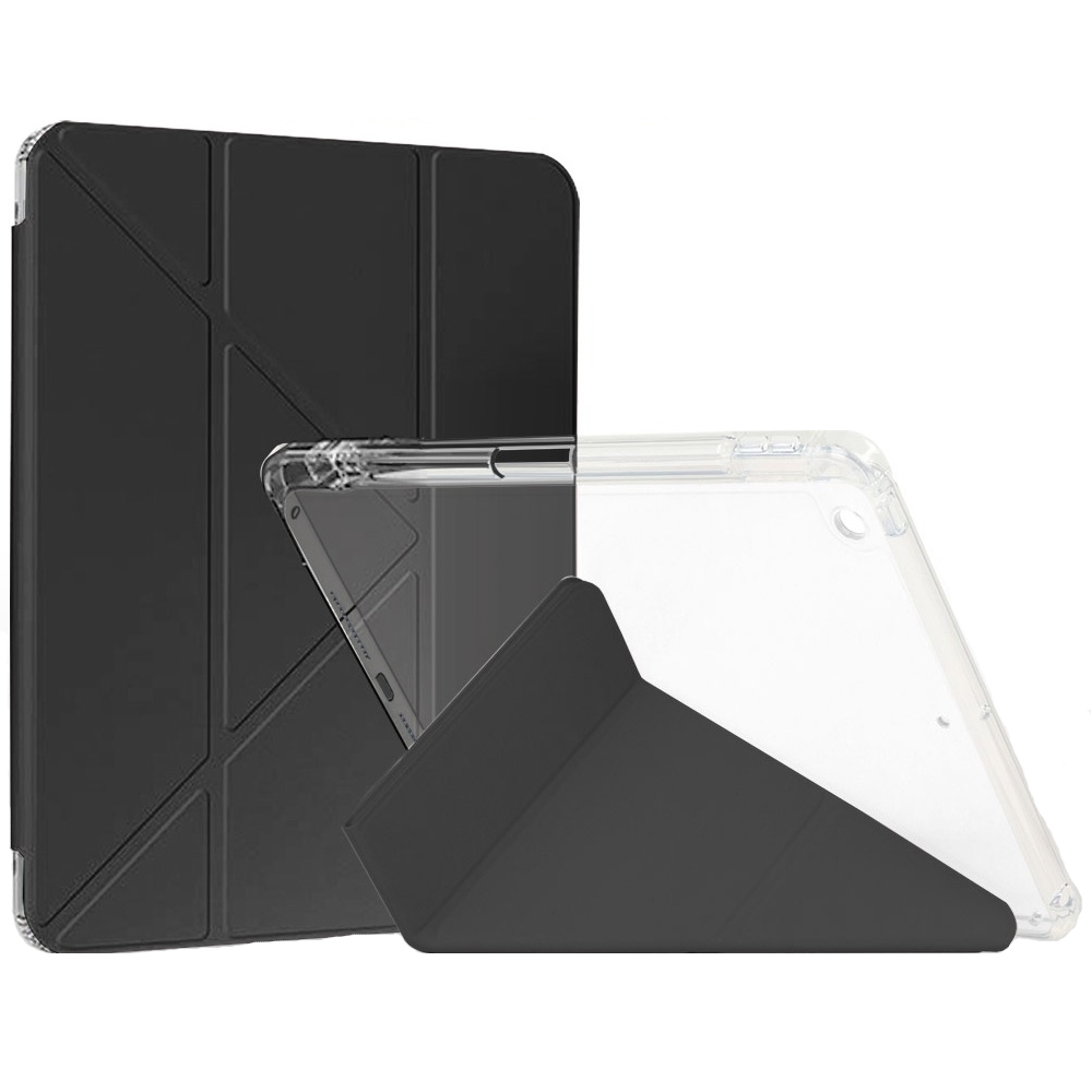 Чeхол-книжка BeCover Ultra Slim Origami Transparent с креплением Apple Pencil для Apple iPad 10.2 2019/2020/2021 Black (711098) Чeхол-книжка BeCover Ultra Slim Origami Transparent с креплением Apple Pencil для Apple iPad 10.2 2019/2020/2021 Black (711098)