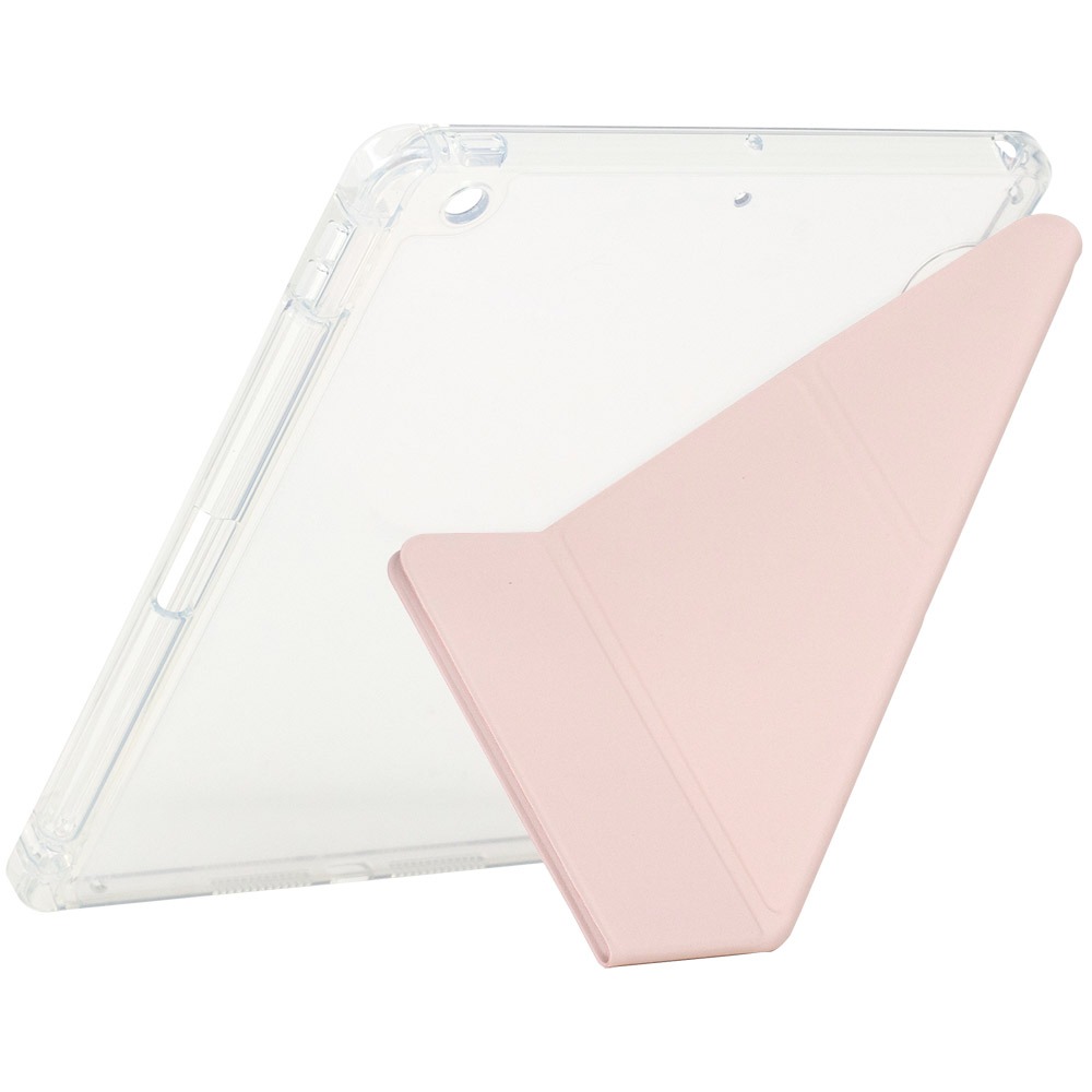 Чeхол-книжка BeCover Ultra Slim Origami Transparent с креплением Apple Pencil для Apple iPad 10.2 2019/2020/2021 Pink (711100) Чeхол-книжка BeCover Ultra Slim Origami Transparent с креплением Apple Pencil для Apple iPad 10.2 2019/2020/2021 Pink (711100)