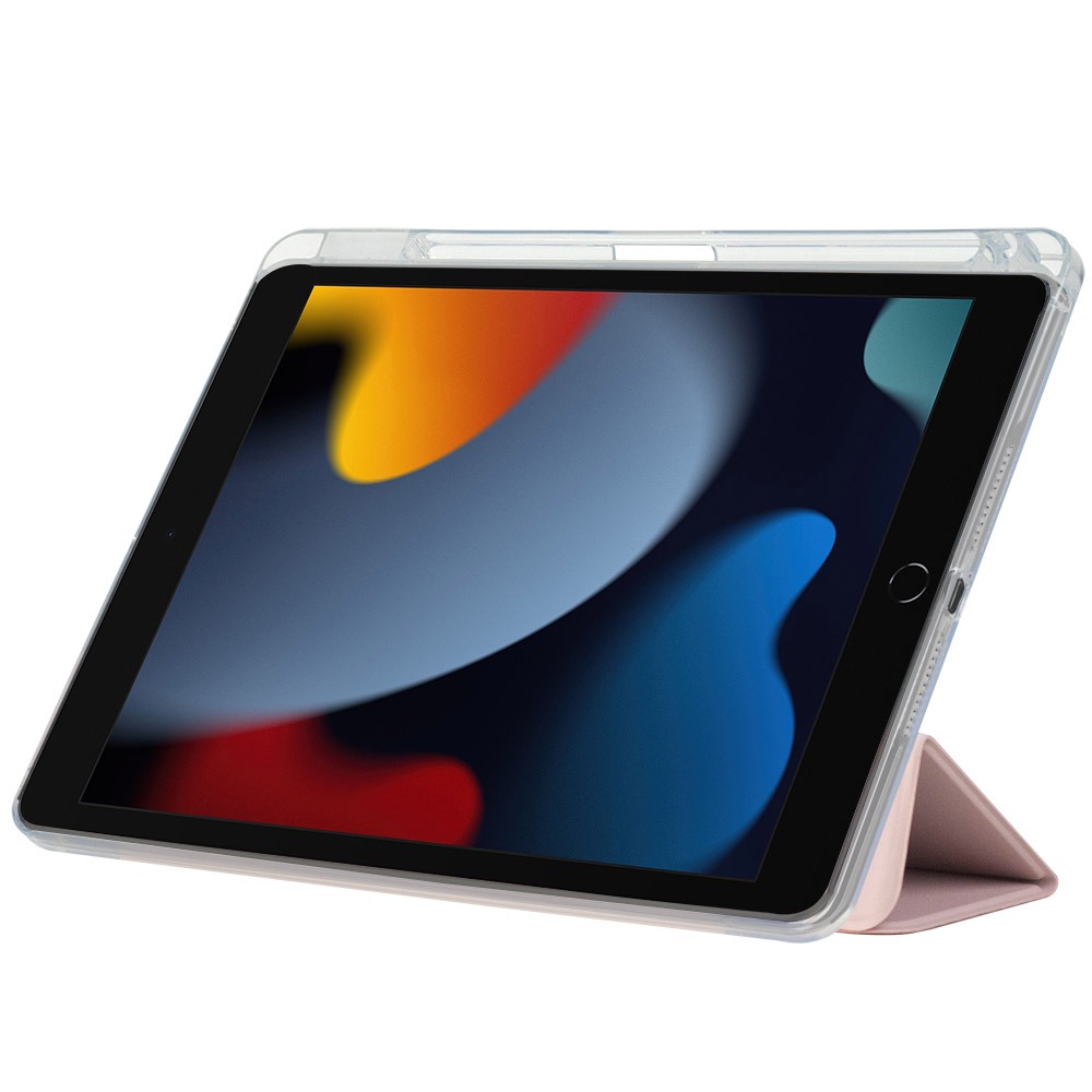 Чeхол-книжка BeCover Ultra Slim Origami Transparent с креплением Apple Pencil для Apple iPad 10.2 2019/2020/2021 Pink (711100) Чeхол-книжка BeCover Ultra Slim Origami Transparent с креплением Apple Pencil для Apple iPad 10.2 2019/2020/2021 Pink (711100)