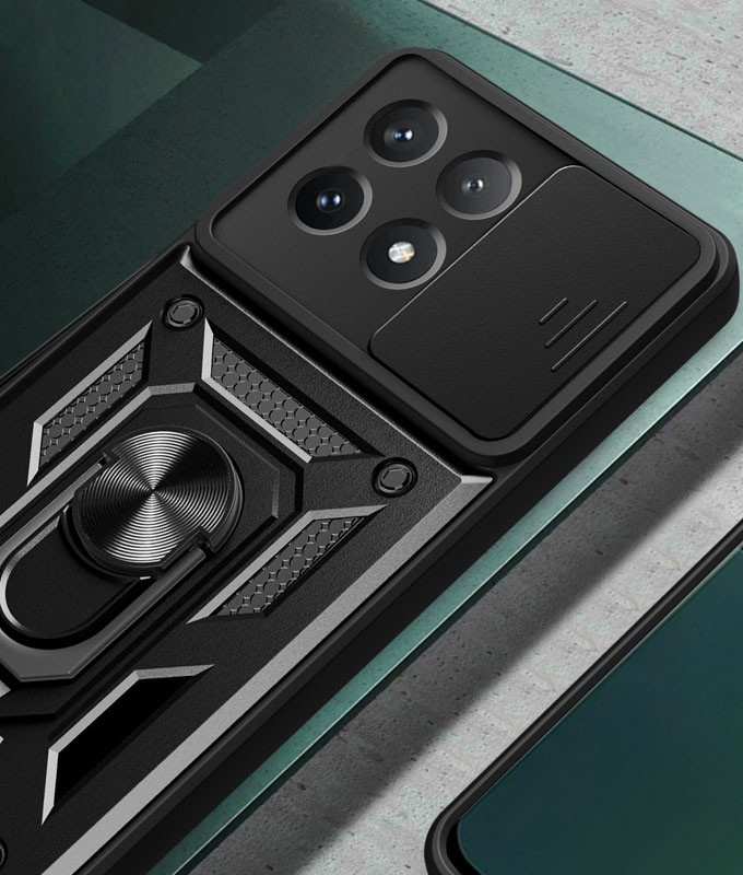 Чeхол-накладка BeCover Military для Poco X6 Pro Black (711157) Чeхол-накладка BeCover Military для Poco X6 Pro Black (711157)