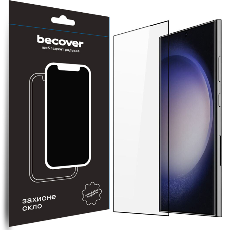 Защитное стекло BeCover для Samsung Galaxy S24 Ultra SM-S928 Black (711318) Защитное стекло BeCover для Samsung Galaxy S24 Ultra SM-S928 Black (711318)
