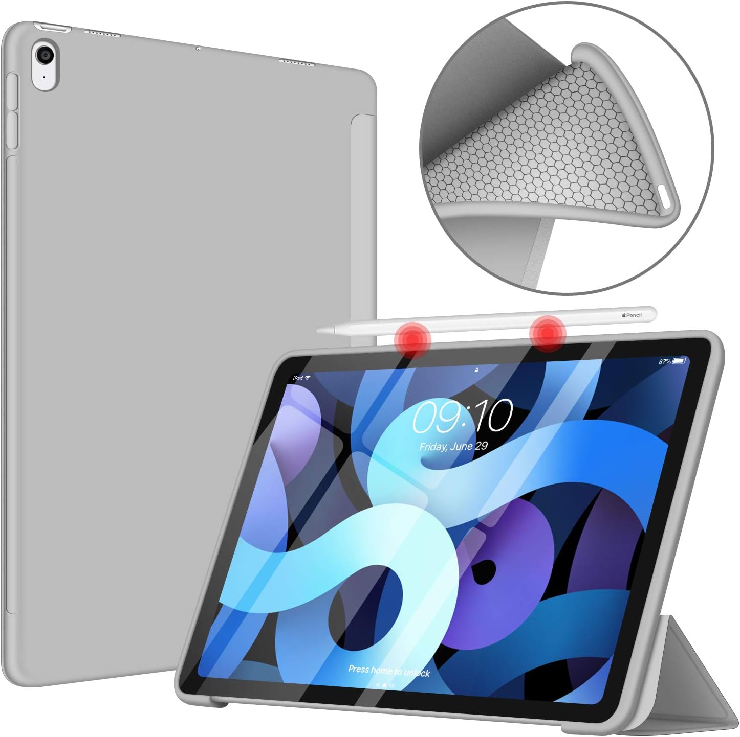 Чeхол BeCover Tri Fold Soft TPU Silicone для Apple iPad Air 11 Чeхол BeCover Tri Fold Soft TPU Silicone для Apple iPad Air 11