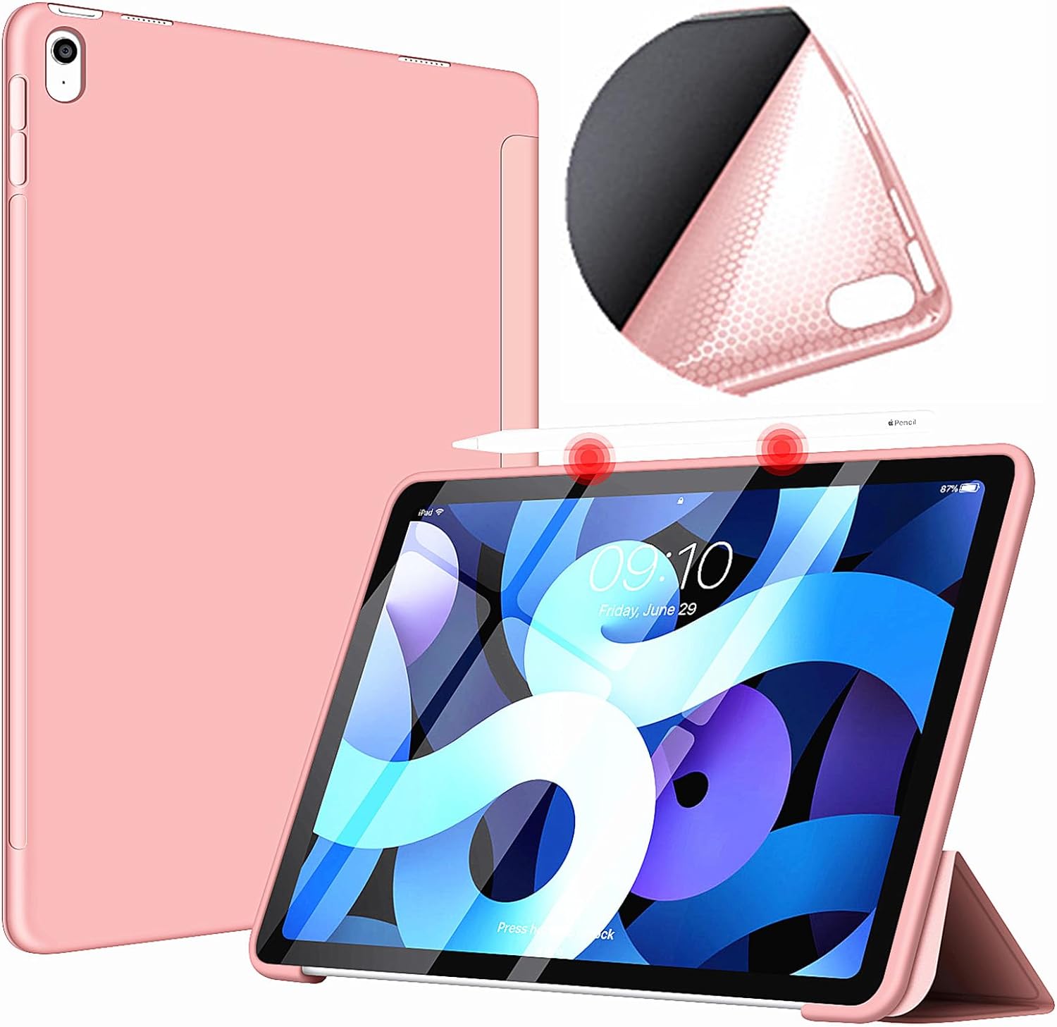 Чeхол BeCover Tri Fold Soft TPU Silicone для Apple iPad Air 11 Чeхол BeCover Tri Fold Soft TPU Silicone для Apple iPad Air 11
