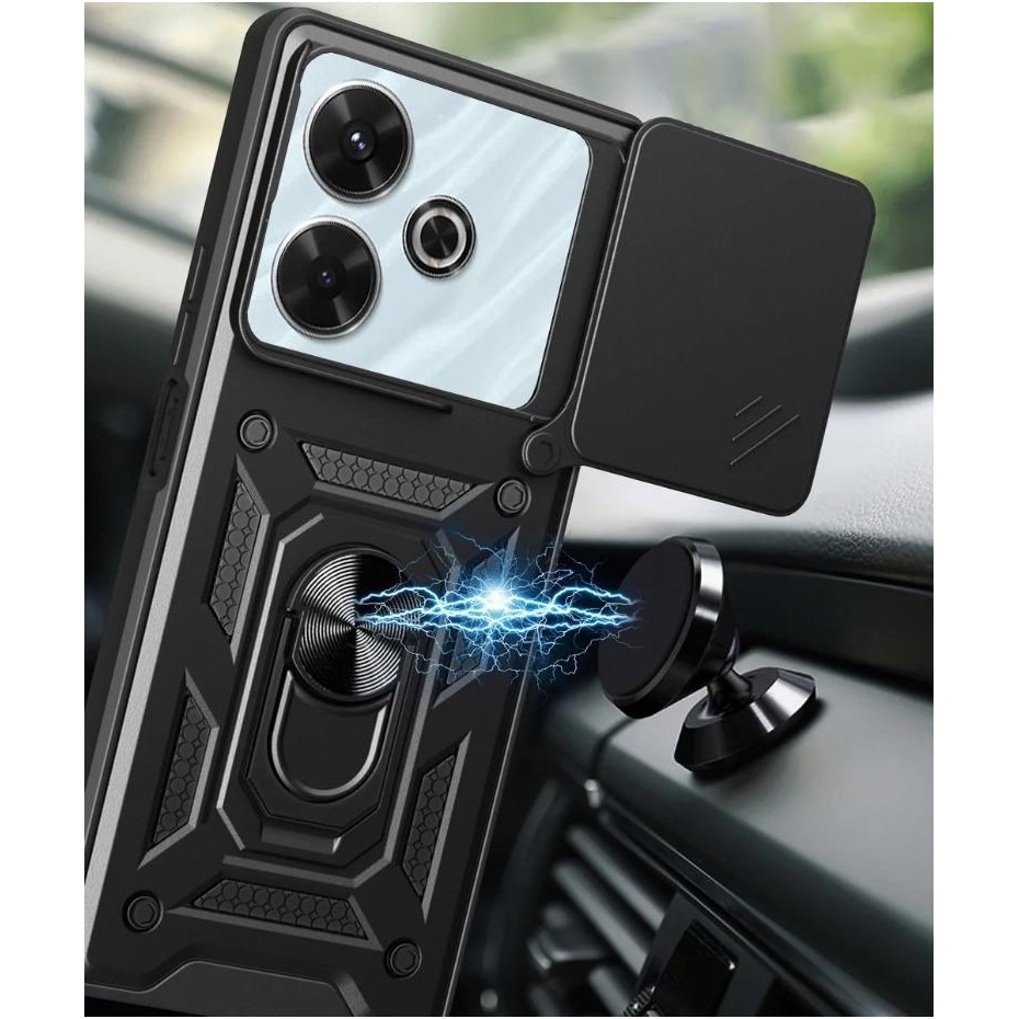 Чeхол-накладка BeCover Military для Xiaomi Redmi 13 Black (711551) Чeхол-накладка BeCover Military для Xiaomi Redmi 13 Black (711551)