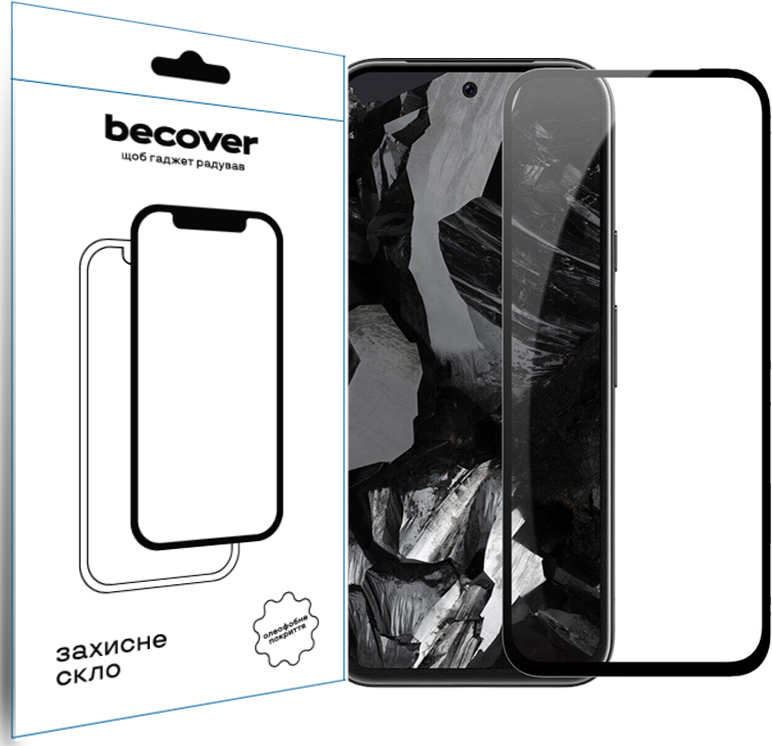 Защитное стекло BeCover для Google Pixel 8a Black (711663) Защитное стекло BeCover для Google Pixel 8a Black (711663)