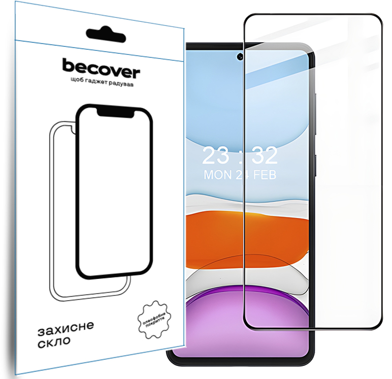 Защитное стекло BeCover для Oppo A60 Black (711666) Защитное стекло BeCover для Oppo A60 Black (711666)