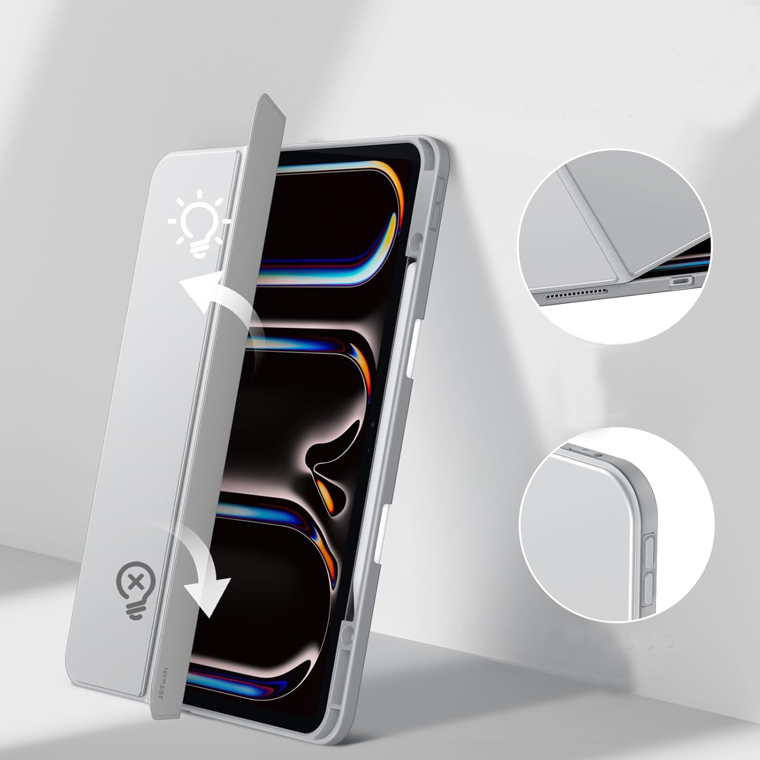 Чeхол-книжка BeCover Soft Edge TPU с креплением Apple Pencil для Apple iPad Pro 12.9 2020/2021/2022 Gray (711709) Чeхол-книжка BeCover Soft Edge TPU с креплением Apple Pencil для Apple iPad Pro 12.9 2020/2021/2022 Gray (711709)