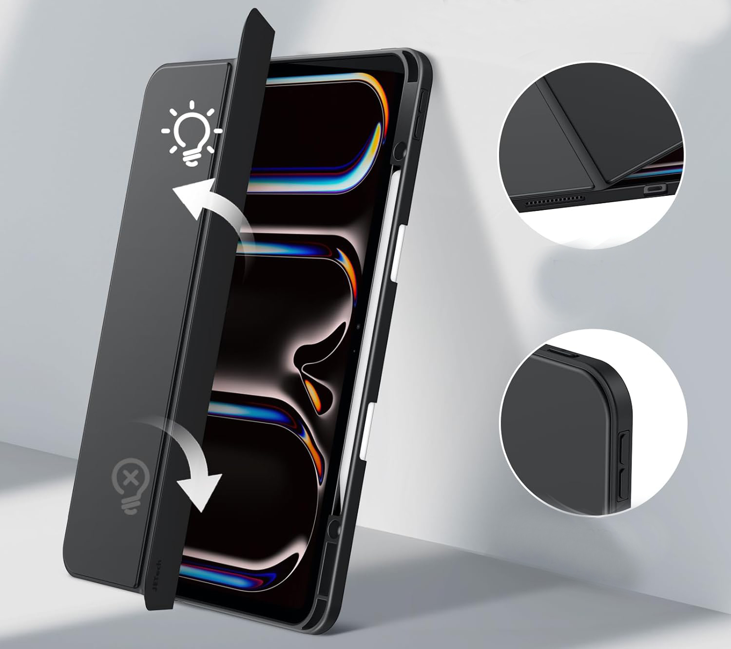 Чeхол-книжка BeCover Soft Edge TPU с креплением Apple Pencil для Apple iPad Pro 13 Чeхол-книжка BeCover Soft Edge TPU с креплением Apple Pencil для Apple iPad Pro 13