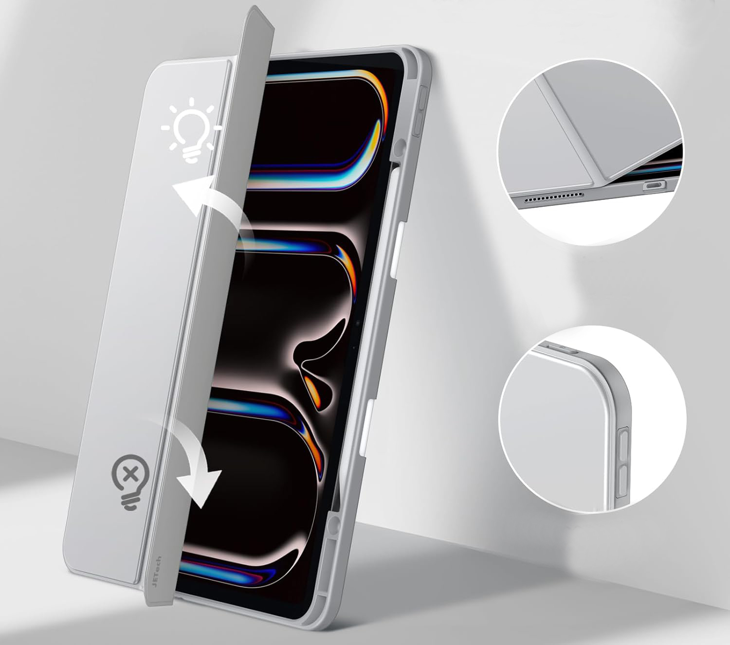 Чeхол-книжка BeCover Soft Edge TPU с креплением Apple Pencil для Apple iPad Pro 13 Чeхол-книжка BeCover Soft Edge TPU с креплением Apple Pencil для Apple iPad Pro 13