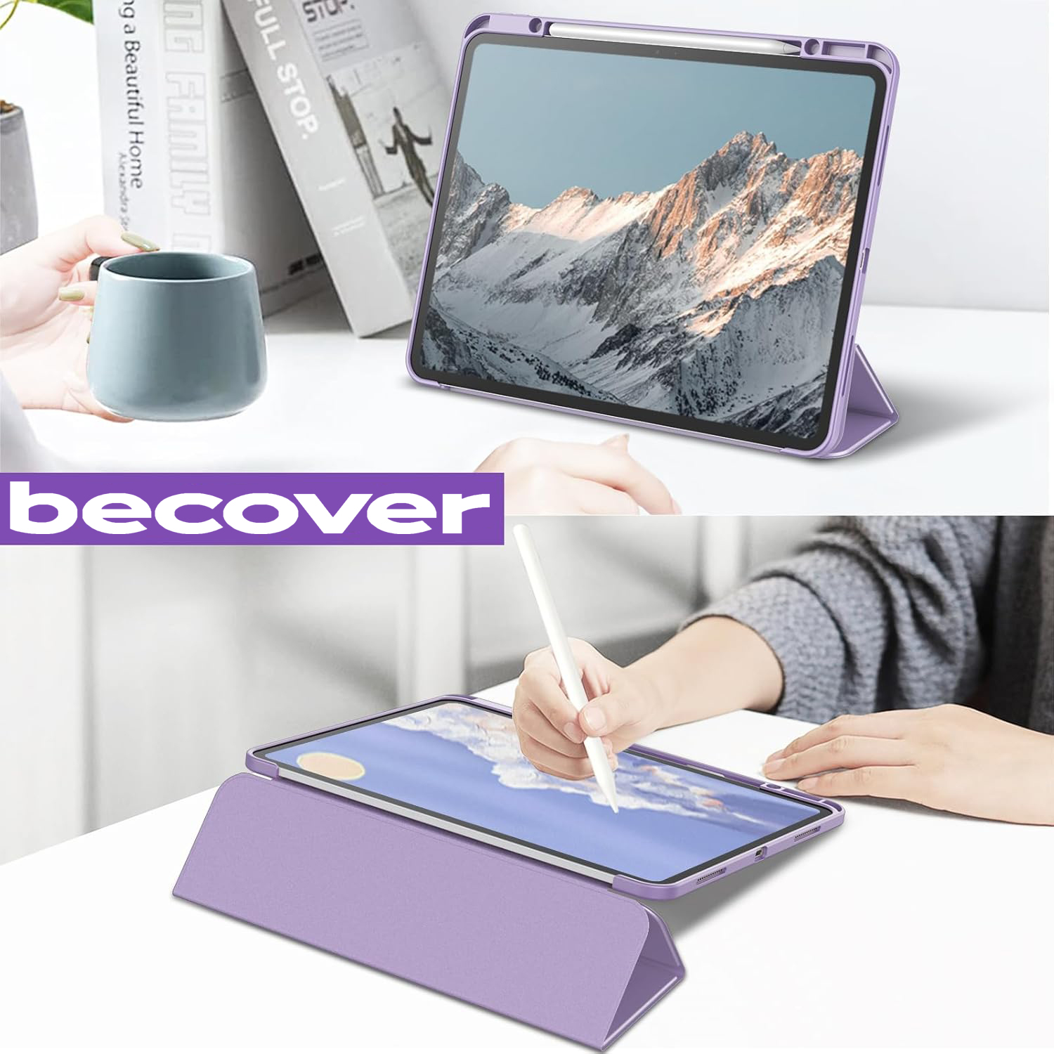 Чeхол-книжка BeCover Soft Edge TPU с креплением Apple Pencil для Apple iPad Pro 13 Чeхол-книжка BeCover Soft Edge TPU с креплением Apple Pencil для Apple iPad Pro 13