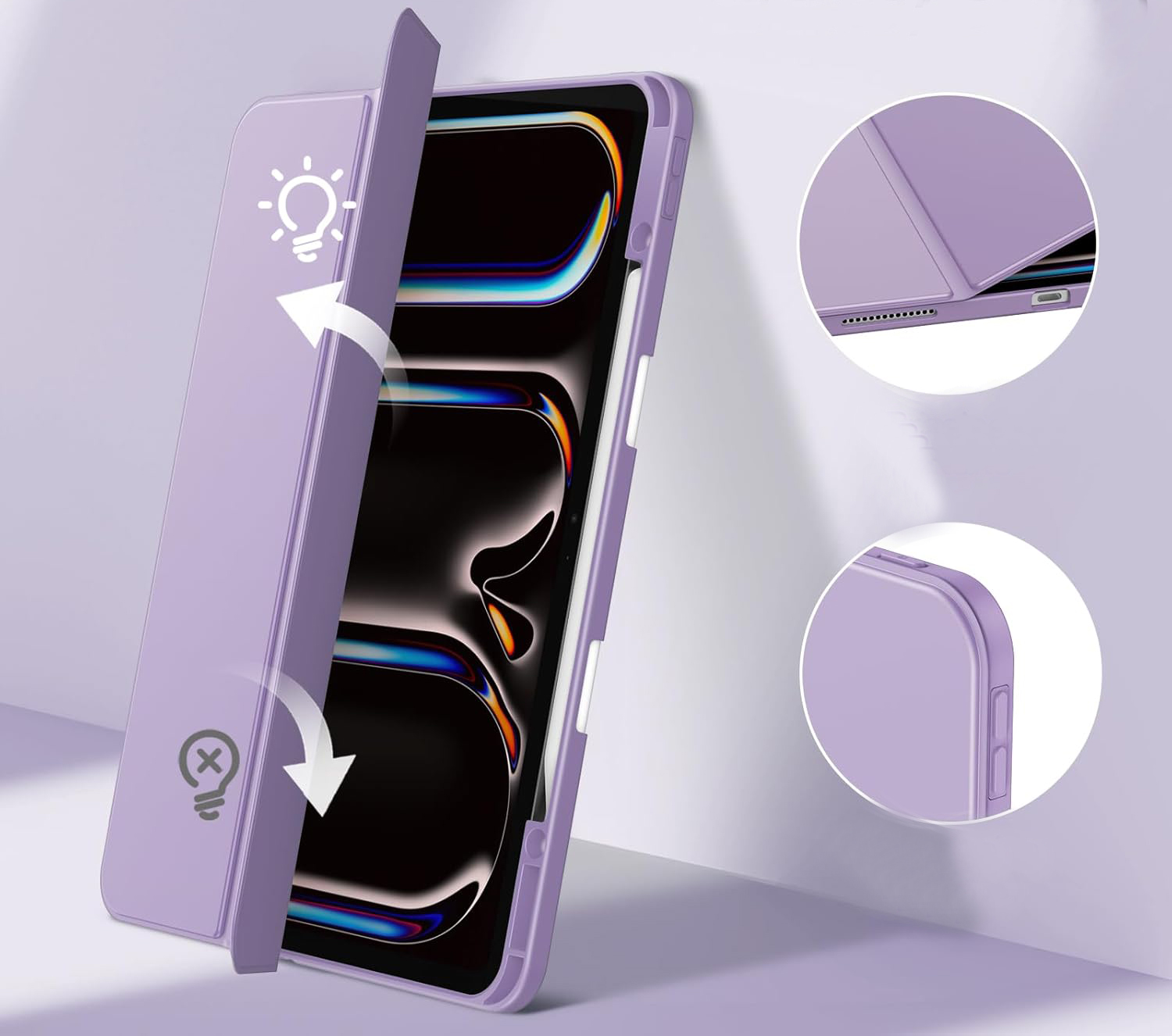 Чeхол-книжка BeCover Soft Edge TPU с креплением Apple Pencil для Apple iPad Pro 13 Чeхол-книжка BeCover Soft Edge TPU с креплением Apple Pencil для Apple iPad Pro 13