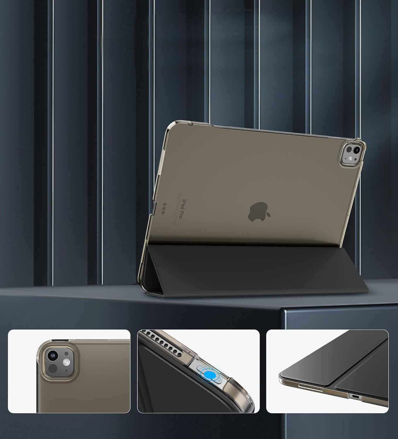 Чeхол-книжка BeCover Tri Fold Hard для Apple iPad Pro 13 Чeхол-книжка BeCover Tri Fold Hard для Apple iPad Pro 13