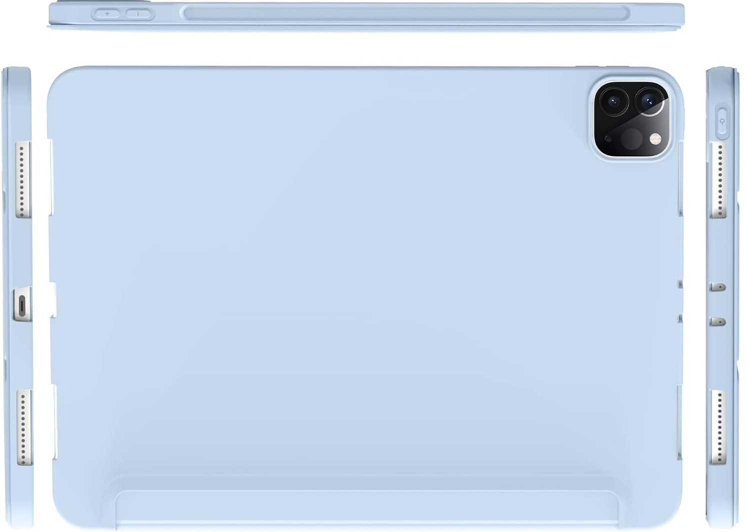 Чeхол-книжка BeCover Tri Fold Soft TPU Silicone для Apple iPad Pro 12.9 2020/2021/2022 Light Blue (711737) Чeхол-книжка BeCover Tri Fold Soft TPU Silicone для Apple iPad Pro 12.9 2020/2021/2022 Light Blue (711737)