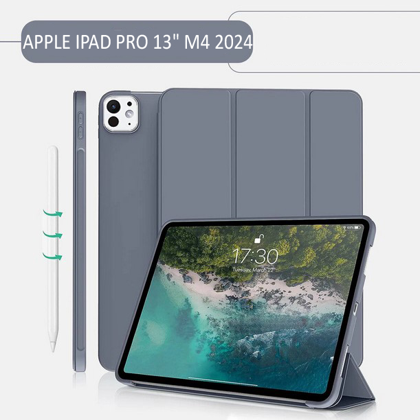 Чeхол-книжка BeCover Tri Fold Soft TPU Silicone для Apple iPad Pro 13 Чeхол-книжка BeCover Tri Fold Soft TPU Silicone для Apple iPad Pro 13