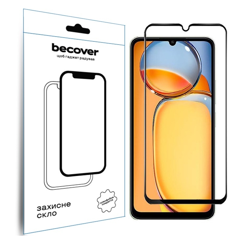 Защитное стекло BeCover для Realme C63 Black (711794) Защитное стекло BeCover для Realme C63 Black (711794)