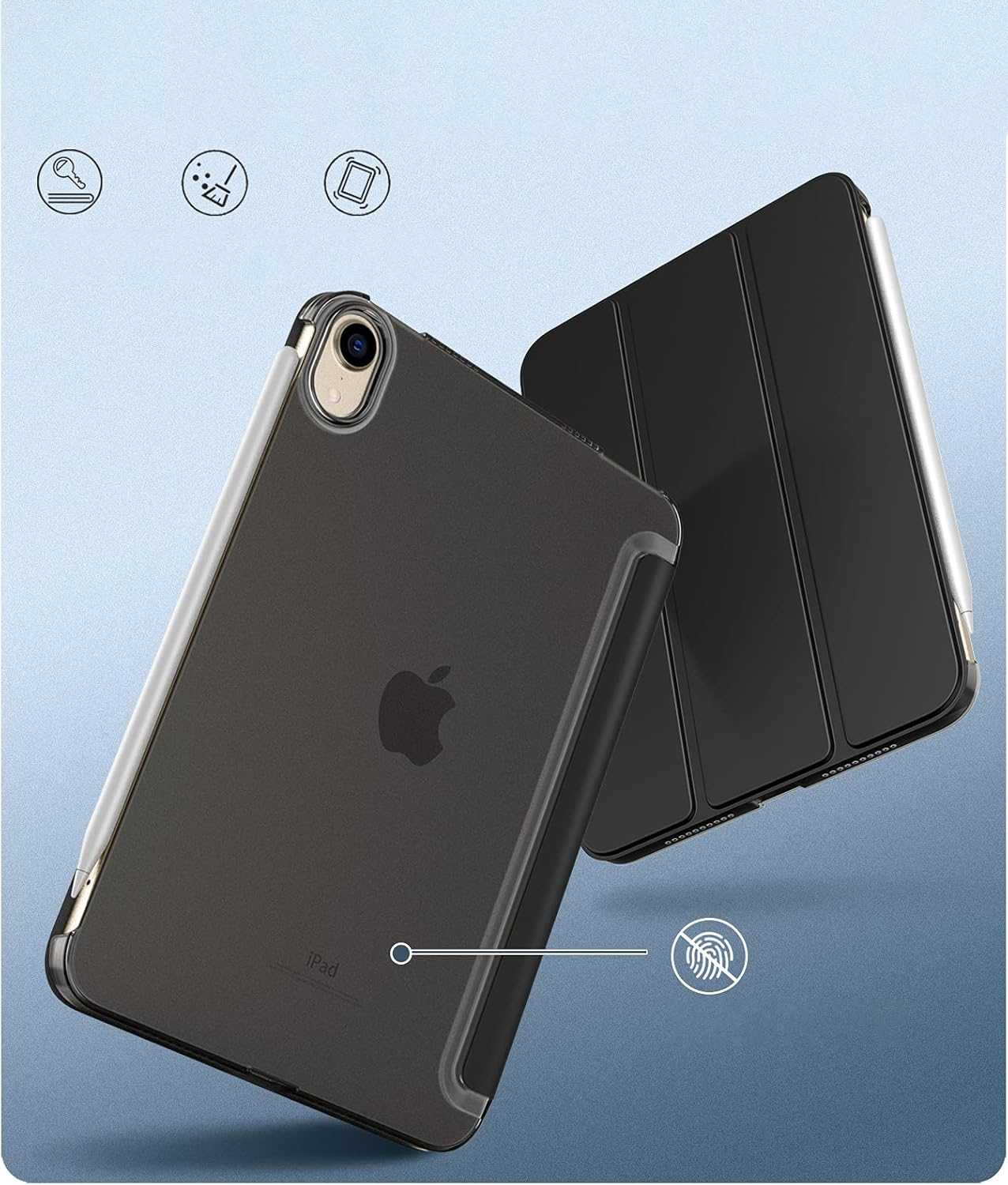 Чeхол-книжка BeCover Tri Fold Hard для Apple iPad Mini 7 2024 8.3 Чeхол-книжка BeCover Tri Fold Hard для Apple iPad Mini 7 2024 8.3