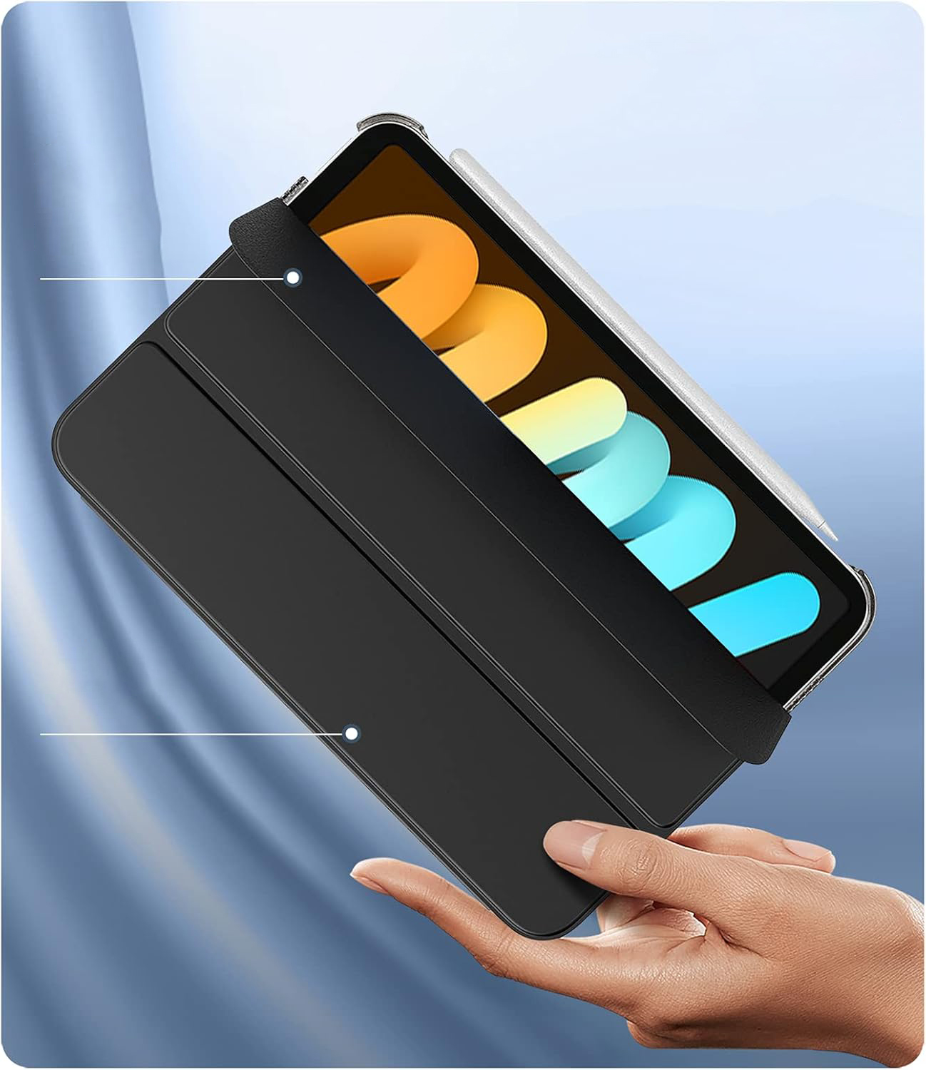 Чeхол-книжка BeCover Tri Fold Hard для Apple iPad Mini 7 2024 8.3 Чeхол-книжка BeCover Tri Fold Hard для Apple iPad Mini 7 2024 8.3