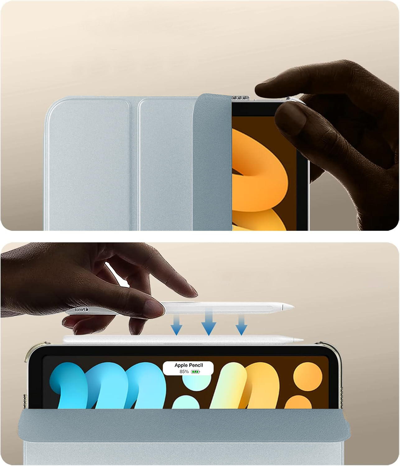 Чeхол-книжка BeCover Tri Fold Hard для Apple iPad Mini 7 2024 8.3 Чeхол-книжка BeCover Tri Fold Hard для Apple iPad Mini 7 2024 8.3