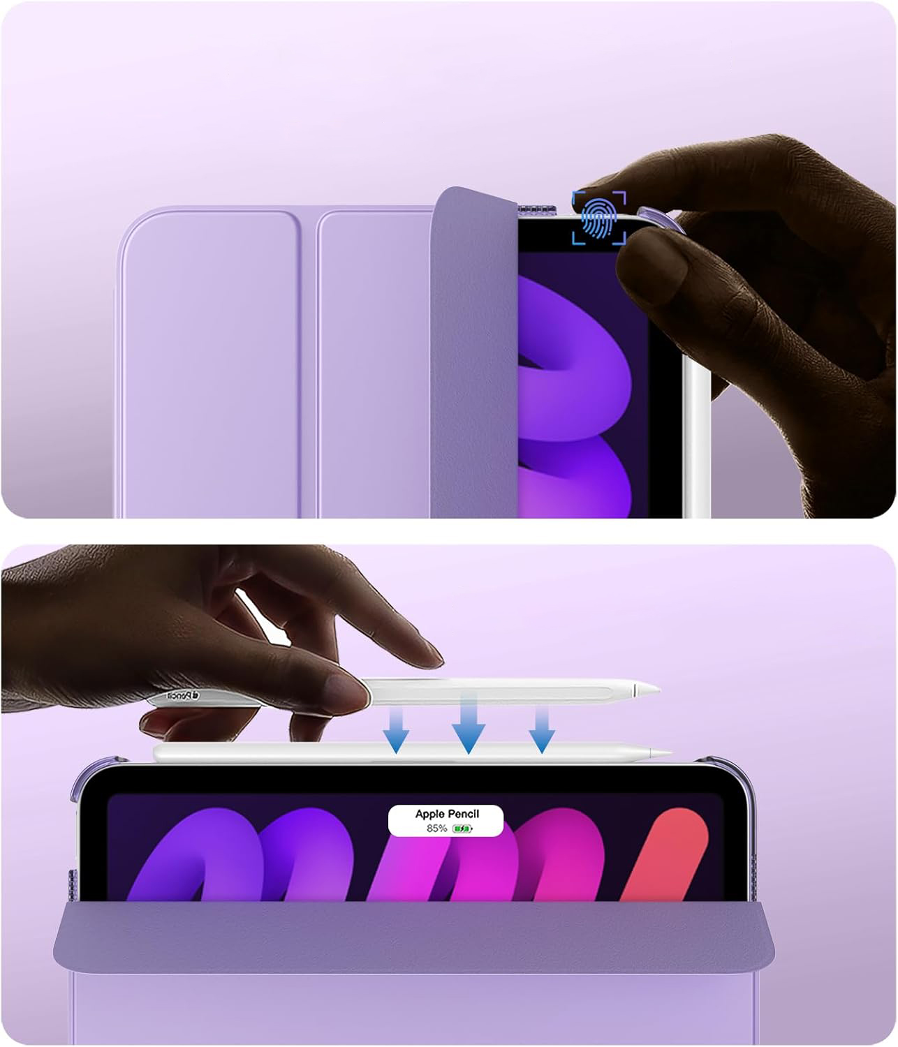 Чeхол-книжка BeCover Tri Fold Hard для Apple iPad Mini 7 2024 8.3 Чeхол-книжка BeCover Tri Fold Hard для Apple iPad Mini 7 2024 8.3