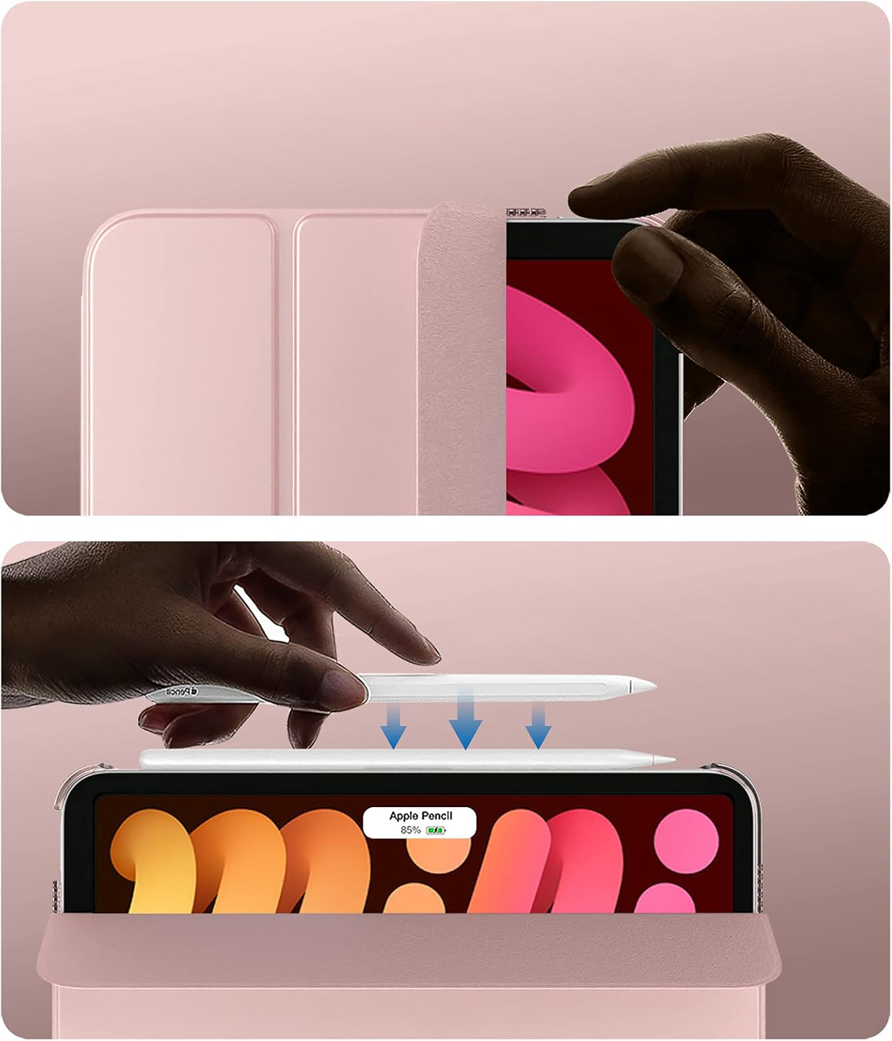 Чeхол-книжка BeCover Tri Fold Hard для Apple iPad Mini 7 2024 8.3 Чeхол-книжка BeCover Tri Fold Hard для Apple iPad Mini 7 2024 8.3